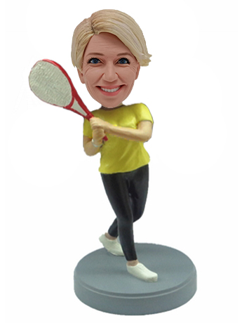 Woman with Racket